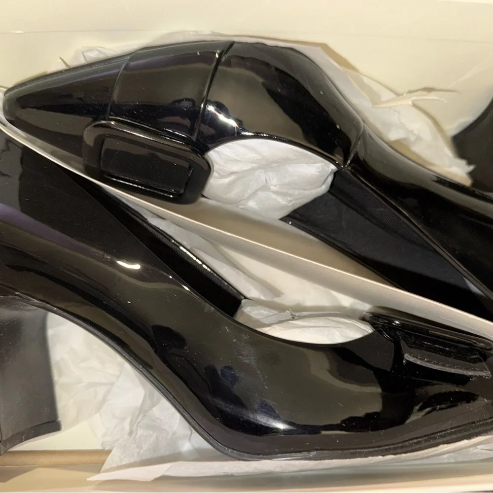 New Anne Klein Women's Bentley Buckle Block Heel Pumps size 9.5